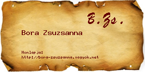 Bora Zsuzsanna névjegykártya