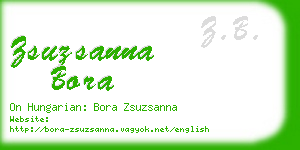zsuzsanna bora business card